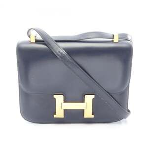 Hermes Constance 23 Shoulder Bag/Handbag, Calfskin (Cowhide), Box Calf Leathe...